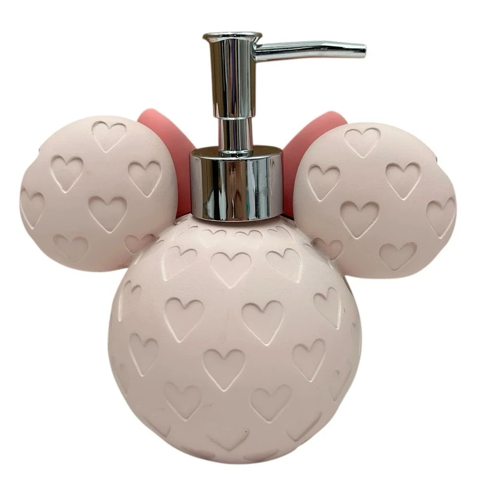 Disney Mickey‎ Mouse Soap/Lotion Pump Bottle Dispenser Lavender Light-Pink Black